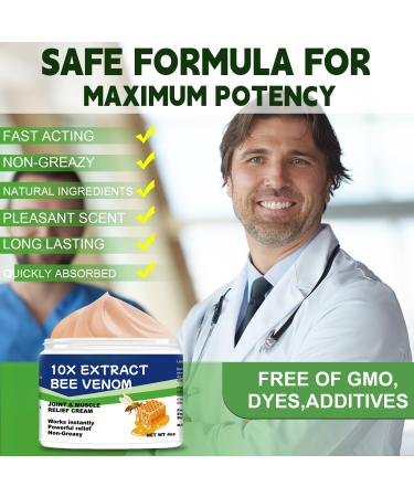 Buy Bee Venom Muscle Cream | Maximum Strength Joint & Bone Relief for Arthritis & Pain | Fast-Acting Formula for Shoulder Back Neck & More - International Shipping - Buy Online on GoSupps.com