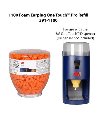 3M One Touch 1100 Earplugs Refill 391-1100 - Pack of 500 - Buy Online on GoSupps.com