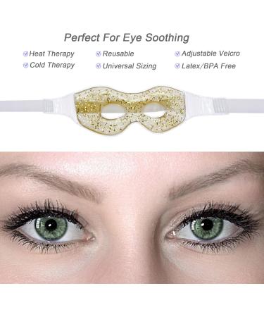 2-Pack Reusable Cold Gel Eye Mask for Puffy Eyes | Cooling Eye Patches for Dark Circles Migraine Relief & Dry Eye Therapy - Buy Online on GoSupps.com