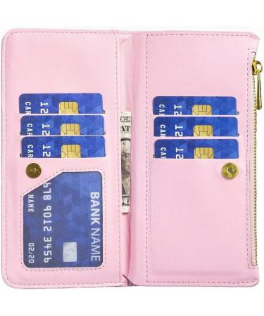 TTVV for iPhone 13 Mini Zipper Case Retro Rhombus Wallet Purse Handbag with Wristlet 9 Card Slots Pocket PU Leather Magnetic Flip Kickstand Cover iPhone 13 Mini Pink - Buy Online on GoSupps.com