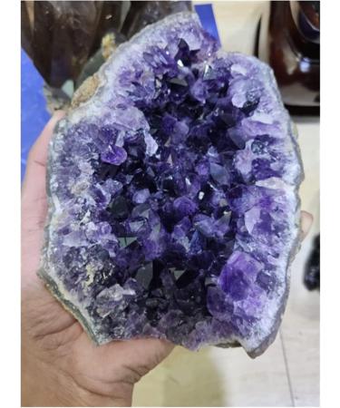 Amethyst Rough Stone 1pcs Amethyst Cluster 800g Chakra Reiki Balancing - Buy Online on GoSupps.com