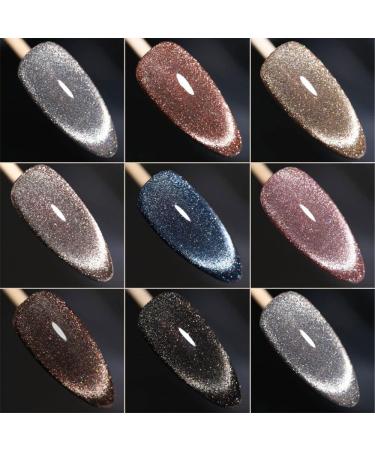 7.3ml Gel Nail Polish Aurora Diamond Gel Cat Eye Gel Colorful DIY Manicure Art Semi Permanent Need LED/UV Lamp Nail Art - (Color: 3) - Buy Online on GoSupps.com