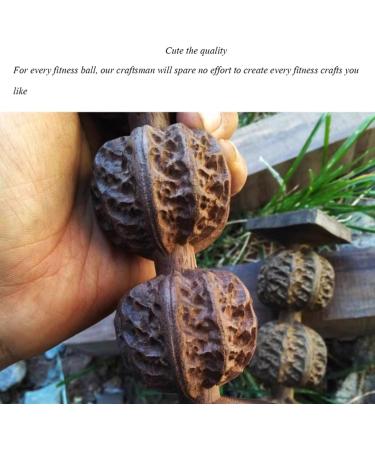 Unbit Baoding Balls - 2 Piece Walnut Marble Stress Ball Set for Self-Massage & Trigger Point Relief - Chinese Exercise Tool - Buy Online on GoSupps.com