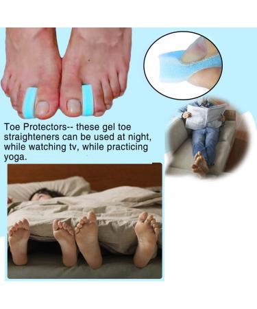 Mcvcoyh 3-Layer Foam Toe Spacer & Bunion Corrector - 8 PC Set for Bunions Pain Relief (Soft & Lightweight) - Align & Separate Toes - Buy Online on GoSupps.com