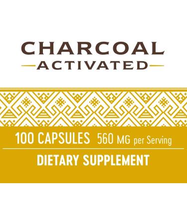 Nature's Way Activated Charcoal 560mg - 100 Capsules (Pack of 2) - Buy Online on GoSupps.com