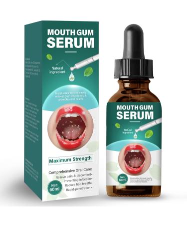 Gum Restore Drops Gum Repair for Receding Gums & Stain Removal Bad Breath Treatment for Adults(Dark Green)