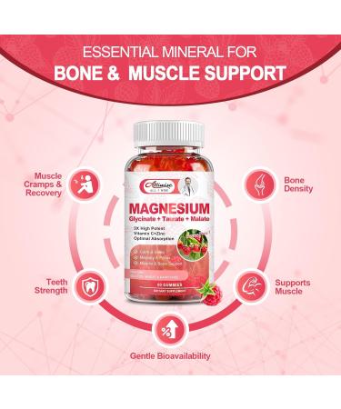 2Pack Magnesium Glycinate Gummies 500mg + 2Pack Sugar-Free Fruits and Veggies Gummies Supplement - Buy Online on GoSupps.com