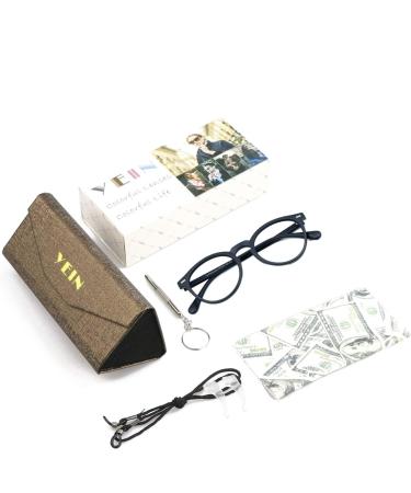 YEIN Bifocal Reading Glasses - Photochromic Gray Sunglasses | 0.00/+1.50 Magnification for Men & Women - Stylish 01-2123 Navy Gray 1.5x - Buy Online on GoSupps.com