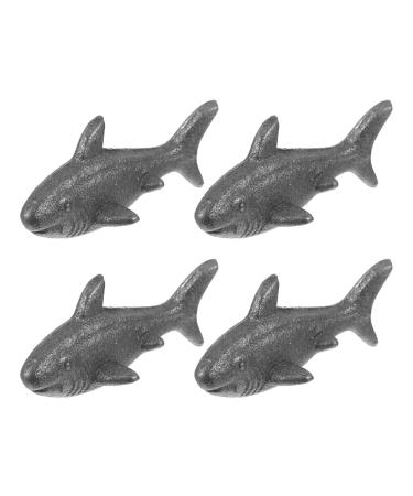 FELTECHELECTR 4 Piece Cast Iron Fish for Efficient Iron Absorption Heat Resistant Natural Supplement for Vegans Athletes Pregnant Women to Support Daily Nutrition