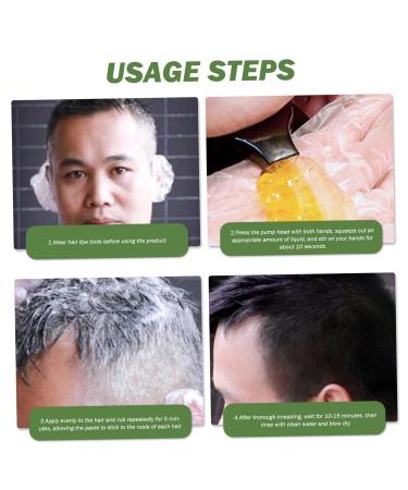 Buy Natural Black Hair Dye Shampoo 500ml - Non-Irritating Plant-Based Foam for Women | Best Hair Care Solution - Buy Online on GoSupps.com