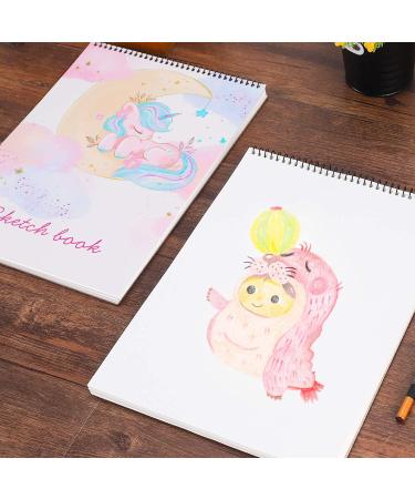 Spiral Bound Sketch Book - 100 Pages (50 Sheets) Artist Sketch Pad for Girls - Acid Free Drawing Paper for Drawing, Painting, Sketching, Doodling - Buy Online on GoSupps.com