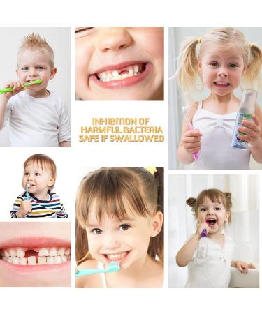 Kids Anti-Cavity Foam Toothpaste with Low Fluoride for Ages 3+, Strawberry & Watermelon Flavors - 360 Mouth Care Pack - Buy Online on GoSupps.com