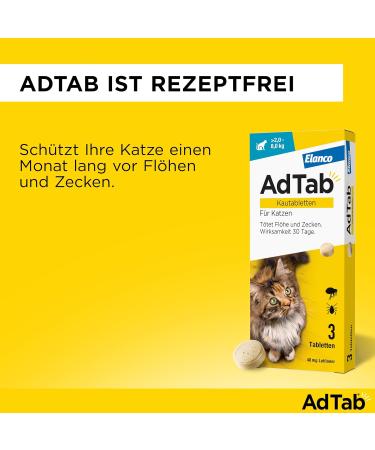 Effective Flea & Tick Protection for Cats (2-8kg) | Monthly Chewing Tablets - Easy to Administer - Buy Online on GoSupps.com