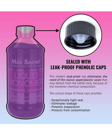 Mia Secret 32 oz Professional Acrylic Nail Liquid - EMA Monomer for Acrylic Powder - Buy Online on GoSupps.com