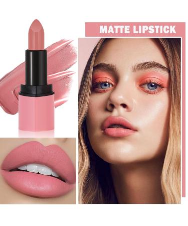 XINGXYUEL Nude Matte Lipstick - Bold & Intense Velvet Lip Stick for Natural Nude Lip Makeup - 02 - Buy Online on GoSupps.com
