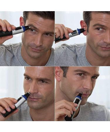 Nose Hair Trimmer for Men - Ear & Facial Hair Removal Clipper Water Resistant with Dual Edge Blades - Buy Online on GoSupps.com
