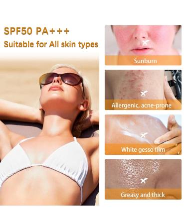 Reef Safe Sunscreen Stick SPF 50+ Broad Spectrum UVA/UVB Protection Water Resistant 80 Min Face & Body with Ceramides & Squalane Travel Size Sunscreen 0.63oz/18g (1 Pack) - Buy Online on GoSupps.com