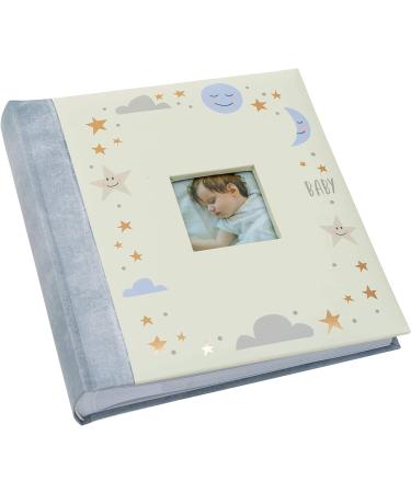 Kenro Sun Moon & Stars Series Blue Baby Photo Album for 200 Photographs 6x4 Inch / 10x15cm with Slip-in Pages and Memo Space - KB701UE - Buy Online on GoSupps.com