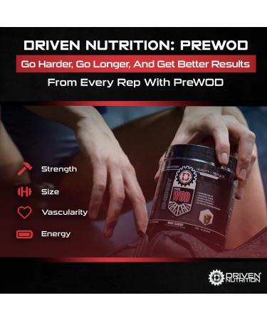 Driven PREWOD Energy Drink Powder  50 Servings - Pre-Workout Supplement with Caffeine & Beta-Alanine - Energy  Focus  Strength  & Endurance for High-Intensity Training & Weight Lifting - WOD Candy Wod Candy 50 servings - Buy Online on GoSupps.com