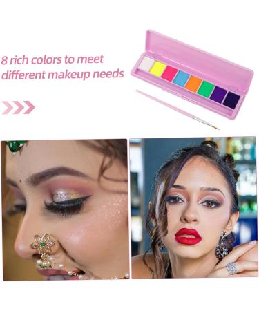 WOONEKY 1 Set Makeup Eyeshadow Palette Makeup Palette Neon Face Paint Eyeshadow 8 Colors Eyeliner Powder - Buy Online on GoSupps.com