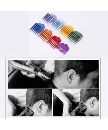 8PCS Hair Guide Comb Set Compatible with Hair Limit Combs Hair Trimmer Guards Attachments Hair Salon Tool Set Random Colors without Rack - Buy Online on GoSupps.com