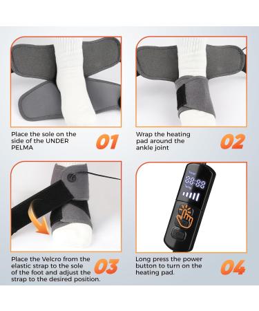 Aroma Season Ankle Heating Pad - Heated Ankle Wrap for Sports Injury Relief | 5 Heat & 6 Timer Settings | Warm Compress for Ankle Sprains Recovery - Buy Online on GoSupps.com