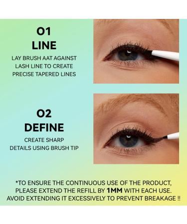  Jingmiger Eye Pencil 4 Waterproof & Smudge-Proof Makeup Pens - Gel Eyeliner Pens for Women's Eye Makeup - For Christmas Work Sports Outdoors Travel Evening Women and Girls - Buy Online on GoSupps.com