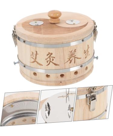 Hapinary Moxibustion Box - Wooden Treatment Instrument & Metal Column for Moxibustion Therapy | International Shipping Available - Buy Online on GoSupps.com