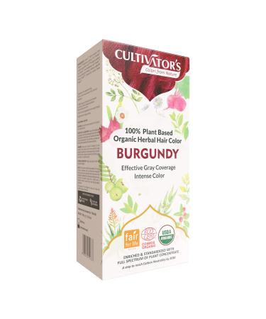 Cultivator's Organic Herbal Hair Colour - Burgundy 100g