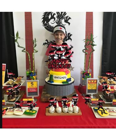 37Pcs Ninja Party Cake&Cupcake Toppers for Karate Kung Fu Warriors Birthday Party Supplies Boys' Theme Birthday Party Decoration - Buy Online on GoSupps.com