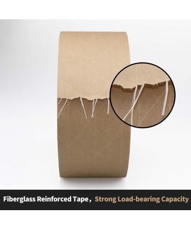Packing Tape Reinforced Water Activated Gummed Tape Kraft Paper Tape 2.83inch x 450 Feet 750(mm) 150Yard for Heavy Duty Shipping Writable Strong Adhesive Brown Carton Box for Moving and Storage - Buy Online on GoSupps.com