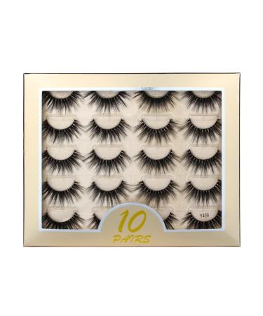 UAMOU 50/100/300pairs Natural Mink Eyelashes Faux 3d Mink lashes Strip Thick Dramatic False Eyelashes Extension Makeup Cils Cheerfully (Color : Y409 Size : 30 boxes)