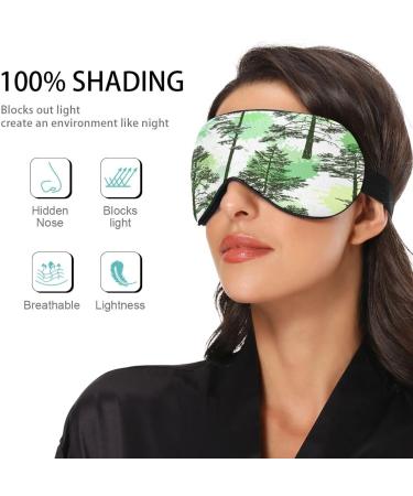 Forest Trees Night Sleep Mask - Soft Comfort Blindfold for Men and Women - Buy Online on GoSupps.com