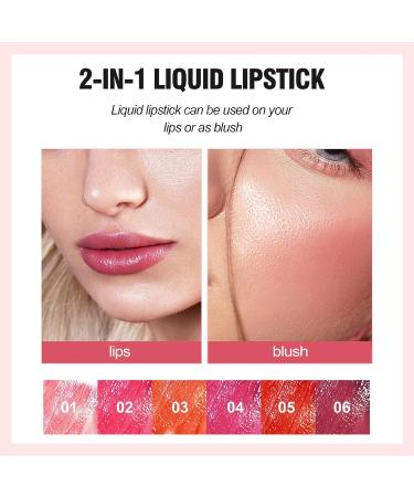 Lip Stain Tint: High Pigment, Longwear 2-in-1 Multi Stick for Lip & Cheek - (06) - Buy Online on GoSupps.com