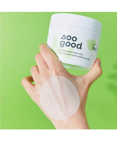 Soobeauty Soo Good 'Feel Soo Calm' Toner Pad (70 Pads) - Cabbage Water Extract, Vegan, Fragrance-Free - Buy Online on GoSupps.com