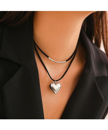 Oralgos Elegant U-Shaped Heart-Trailer Necklace for Women - Adjustable Gold Jewelry for Everyday Appointments & Parties - Buy Online on GoSupps.com