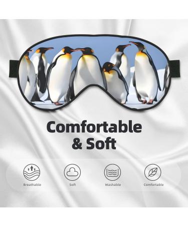 Sleep Mask Eye for Men & Women | Soft Blackout Eye Masks for Better Sleep | Travel & Camping Essentials | Perfect Gifts - Penguin - Buy Online on GoSupps.com