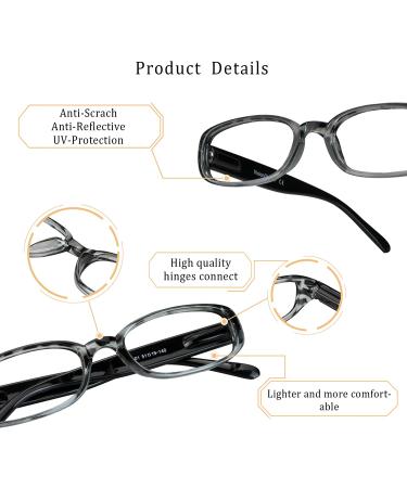 4 Pairs Blue Light Blocking Computer Reading Glasses 2.5x - 4key001, Set of 4 - Buy Online on GoSupps.com