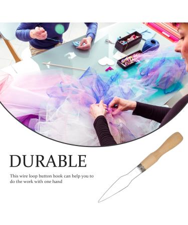 Milisten Button Hook Tool Set - 3-Piece Wooden Handle & Stainless Steel Button Assist for Women Men & Seniors - Portable & Easy to Use - Buy Online on GoSupps.com