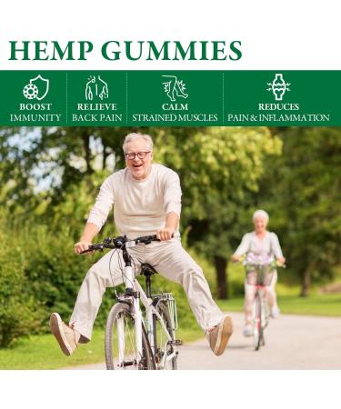 (2 Pack) Hemp Gummies for Sleep Pain Anxiety - Advanced Extra Strength Supplement with High Potency Pure Hemp Oil Extract - Best Edible Gummy for Adults Fruit - Buy Online on GoSupps.com