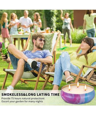 Citronella 3-Wick Soy Wax Candles for Outdoor Use - 3 Pack, 55oz, Up to 240hrs Burn Time - Scented Jar Candles for Patio, Home, Garden, Yard - Summer Camping Essential - Buy Online on GoSupps.com