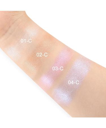 Boobeen Highlighter Makeup Palette - Long Lasting Shimmer & Radiant Glow Illuminator | Contour Powder 01-C - International Shipping Available - Buy Online on GoSupps.com