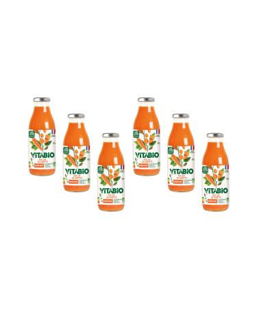 VITABIO - 100% Pur Jus - Carrots - 500ml - Lot of 6 - ORGANIC