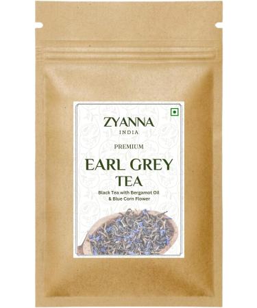 Zyanna Earl Grey Tea - Premium Black Tea with Bergamot Oil & Blue Corn Flower - 2.35oz (100g) - Classic English Breakfast Experience - Buy Online on GoSupps.com