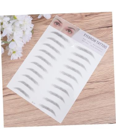 Balacoo Artificial Eyebrow 2pcs 3d Eyebrow Stickers Natural Eyebrow Shaper Eyebrow Transfer Stickers 6d Eyebrow Trimming Tool - Buy Online on GoSupps.com