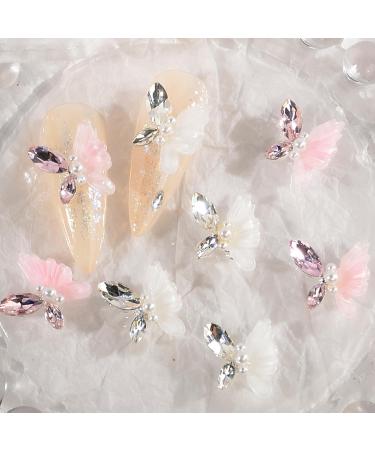 10x/pack Butterfly Shape Nail Charms 3D Charms Decorative Nail Supplies Manicure Accessories  - Buy Online on GoSupps.com