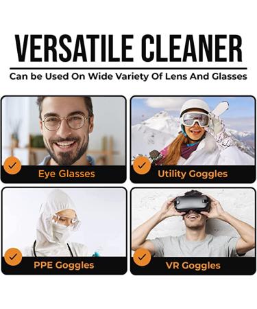 Care Touch Anti Fog Wipes for Glasses - 100 Individually Wrapped Antifog Lens Wipes - Buy Online on GoSupps.com