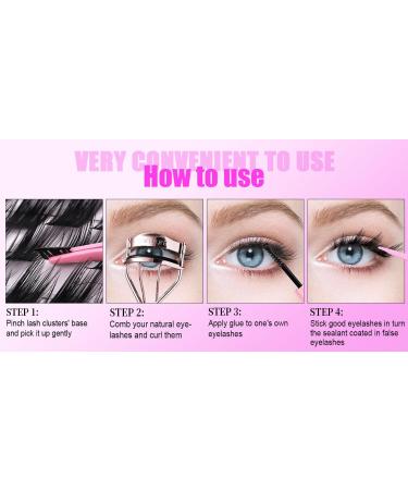 Premium False Eyelashes & DIY Lash Extension Kit - 168pcs D Curl Individual Lashes (12-18mm) with Bond Seal & Tweezers | International Shipping Available - Buy Online on GoSupps.com