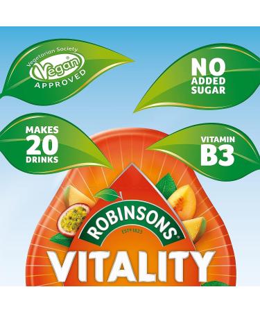 Robinsons 2x Vitality Peach Mango & Passion Fruit +2x Boost Benefit Drops Raspberry Strawberry & Acai with Vitamin B6 | By SHANZA DEPARTMENTALS - Buy Online on GoSupps.com