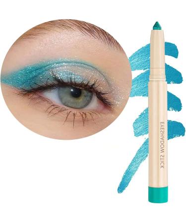 Blue Eyeshadow Stick Makeup Cream Shimmer Smooth Glitter Eyeshadow Pencil   Hypoallergenic Waterproof Long Lasting Eyeshadow Eyeliner   Create High-Impact  Multi-Dimensional Eyes Look (Blue Shimmer 09)